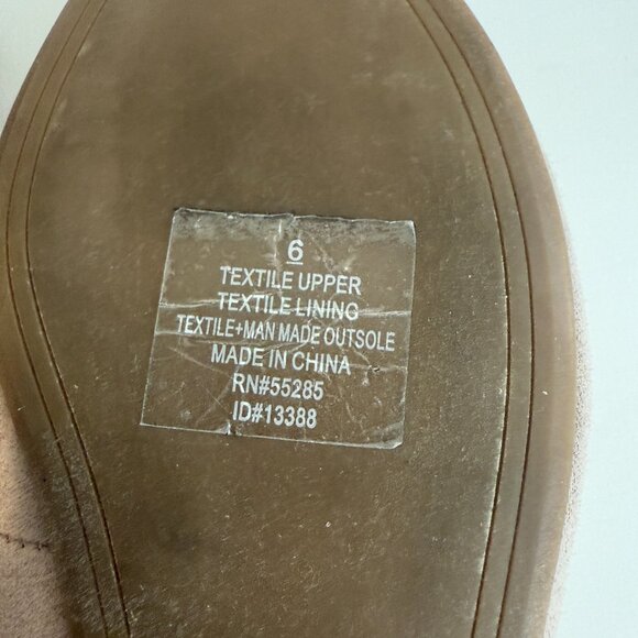 Express Women's Casual Comfort Slip On Pointed Loafer Flats Suede Pink - Picture 9 of 9